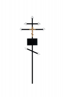Крест металлический №3"Православный "