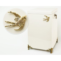 Урна белая лакированная "Bird"