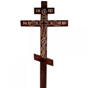 Крест сосновый Орнамент