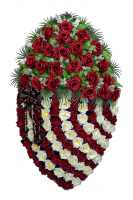 Венок ритуальный из искусственных цветов №4266