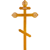 Деревянный крест на могилу «Фигурный» светлый
