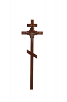Деревянный крест "Угловой узор"
